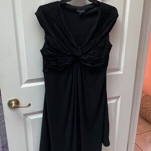 Y womens Scarlett Nite solid black stretch sleeveless plus size SEXY!! dress 14W